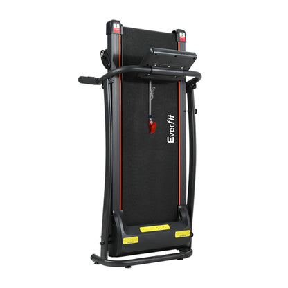 Hlpmedical Everfit electric foldable treadmill for home gym, compact exercise machine with 370mm belt width.