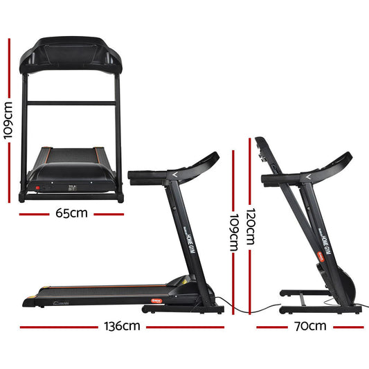 Everfit electric foldable treadmill by Hlpmedical, 400mm belt width, ideal for home gym and fitness exercise.