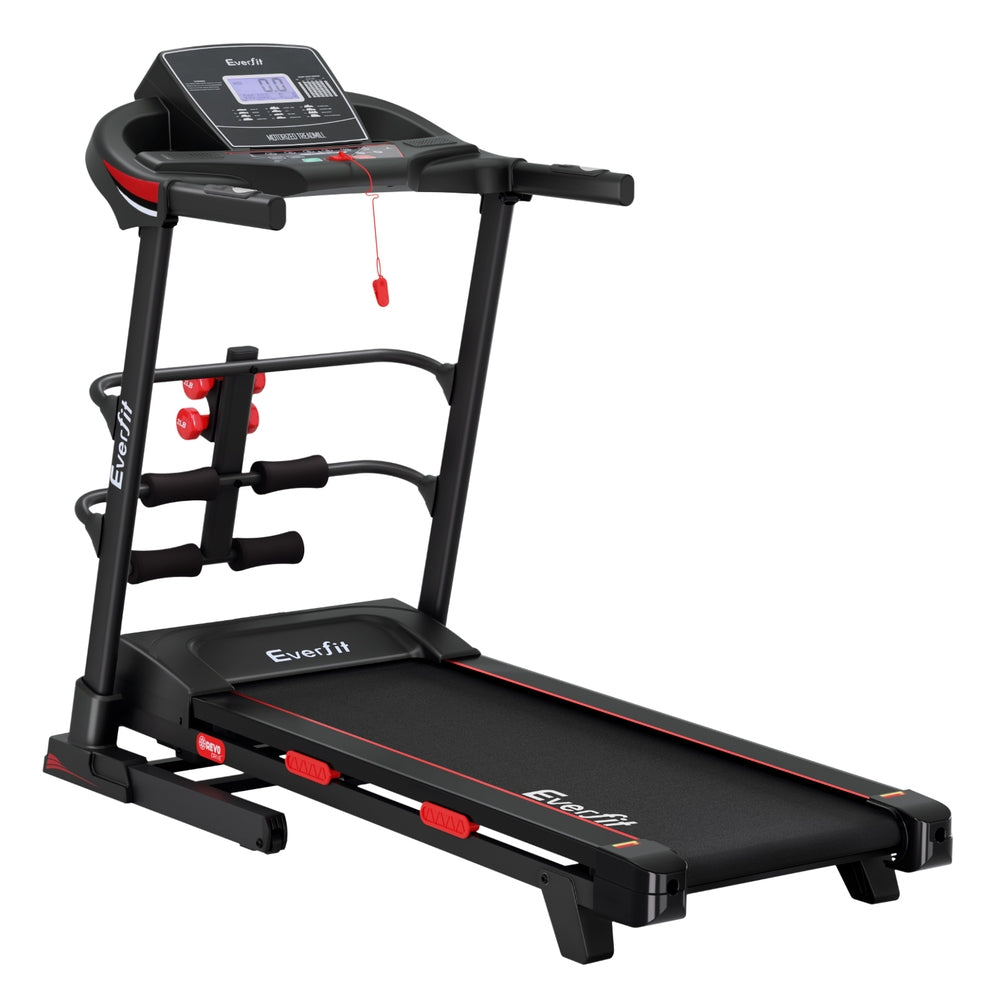 Everfit electric treadmill by Hlpmedical with sit-up bar, ideal for home gym fitness and exercise routines.