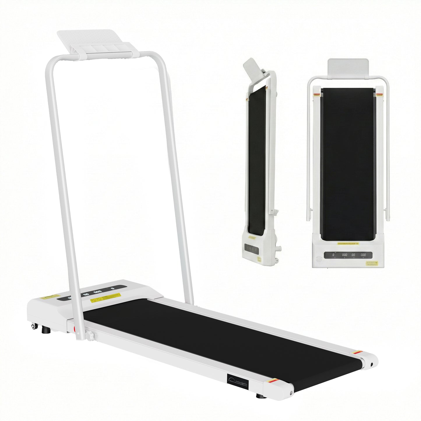 Everfit electric treadmill walking pad by Hlpmedical, compact 380mm white under-desk home gym fitness equipment.