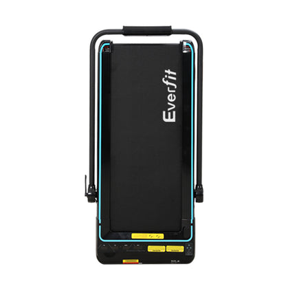 Everfit electric walking pad treadmill by Hlpmedical, 420mm width, designed for under-desk home gym exercise, remote control included.