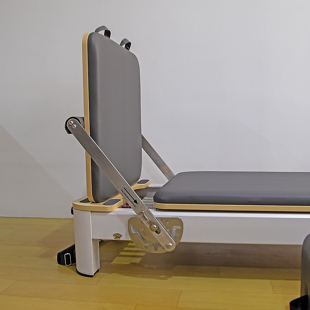 Hlpmedical folding Pilates reformer machine for full-body fitness, ideal for home workout and Pilates or yoga training.