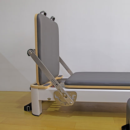 Hlpmedical folding Pilates reformer machine for full-body fitness, ideal for home workout and Pilates or yoga training.