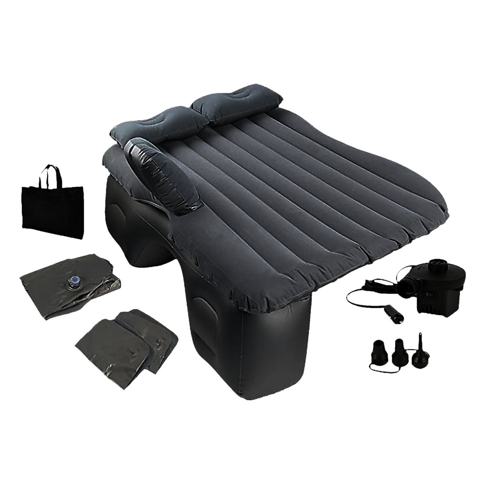 Hlpmedical inflatable car back seat mattress, portable travel air bed for camping and sleeping in vehicles.
