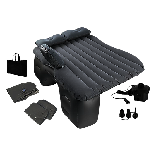 Hlpmedical inflatable car back seat mattress, portable travel air bed for camping and sleeping in vehicles.