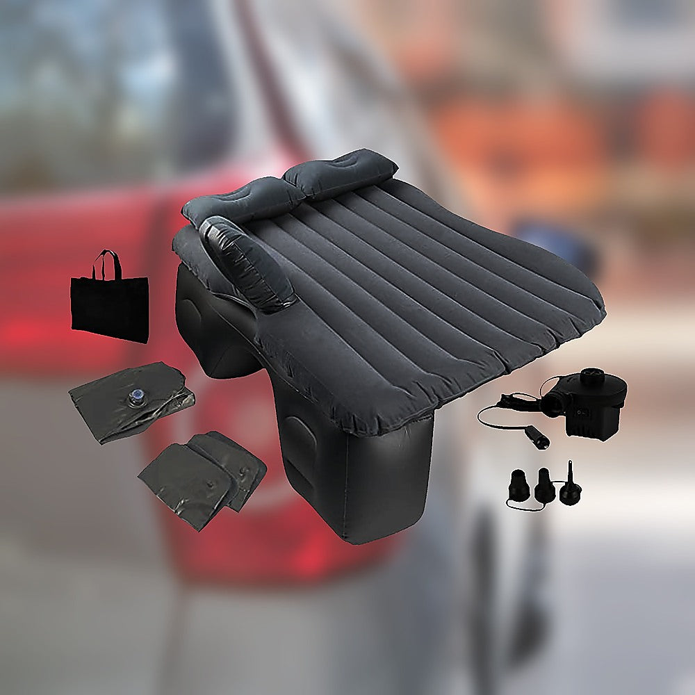 Hlpmedical inflatable car back seat mattress, portable travel air bed for camping and sleeping in vehicles.