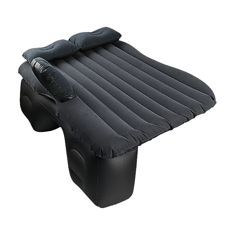 Inflatable car back seat mattress by Hlpmedical, portable air bed for camping and sleeping in vehicles, ideal for travel comfort.