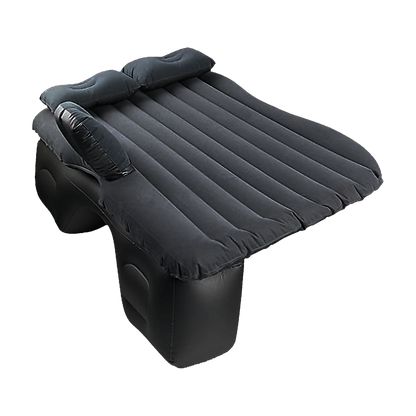 Inflatable car back seat mattress by Hlpmedical, portable air bed for camping and sleeping in vehicles, ideal for travel comfort.
