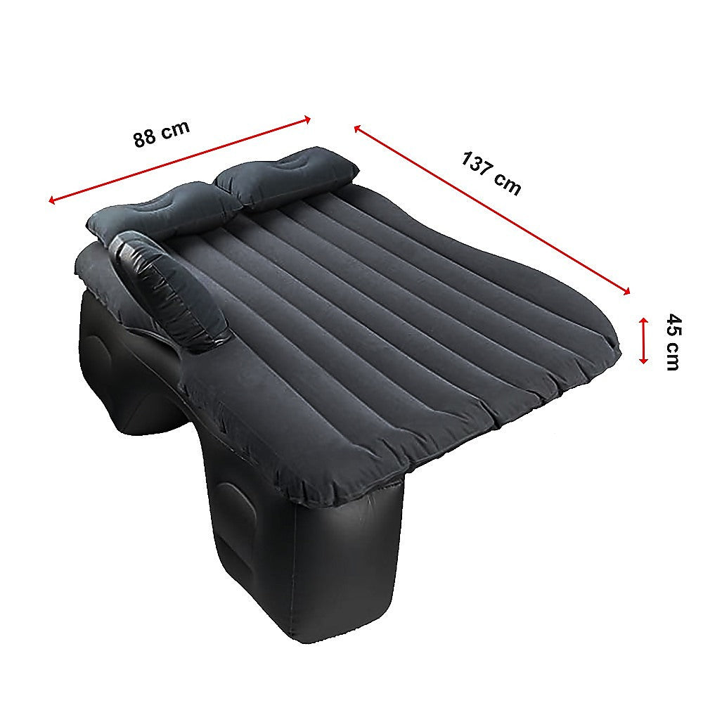 Hlpmedical inflatable car back seat mattress, portable travel air bed for camping and sleeping in vehicles.