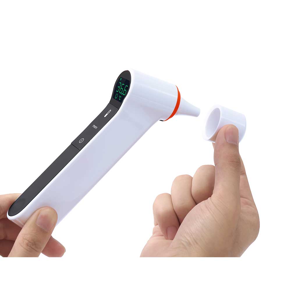 Hlpmedical MedSense Infrared Forehead and Ear Thermometer TFE02 for quick, accurate temperature readings in safety and healthcare settings.