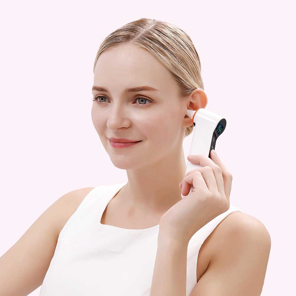 Hlpmedical MedSense Infrared Forehead and Ear Thermometer TFE02, digital medical thermometer for accurate temperature readings.