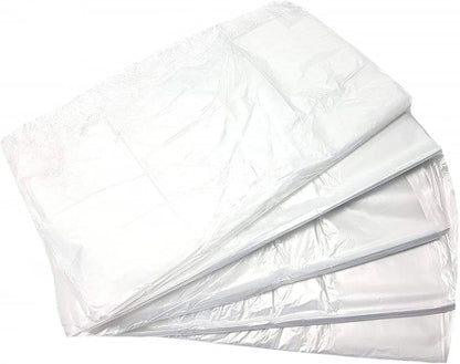 80L Clear Trash Bags / Bin Liners, 250 Garbage Bags