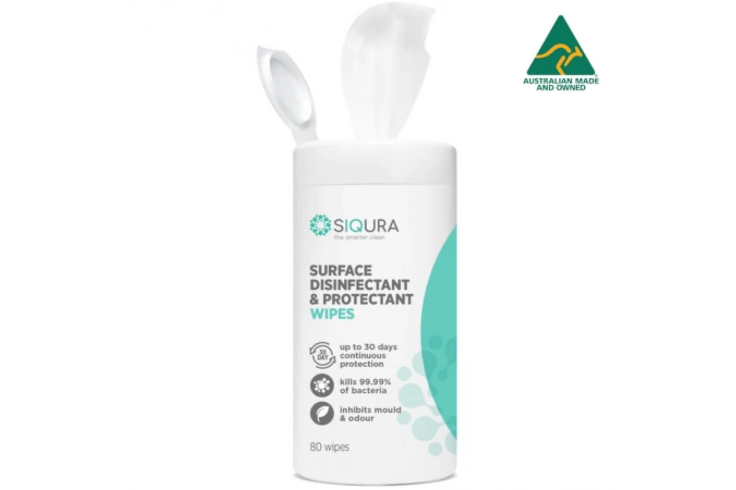 Siqura Surface Disinfectant & Protectant Wipes *Australian Made* 80 Wipes/Canister