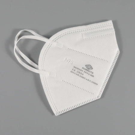 Purnote N95 White Medical Mask Individually Wrapped and Bar Coded - 60 Masks