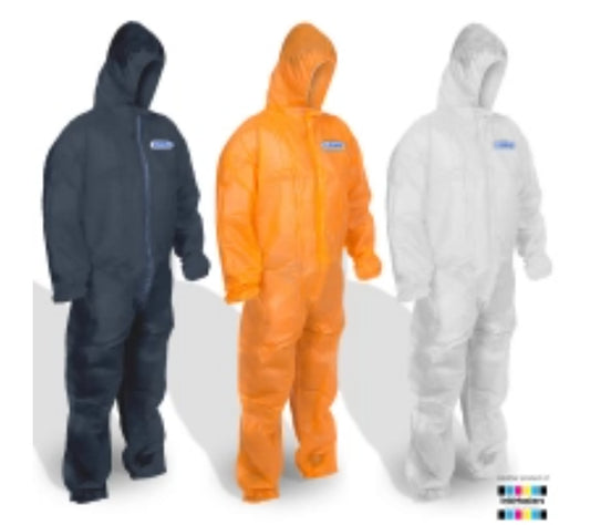 Combat White PP Polypropylene Coverall Disposable - SMALL
