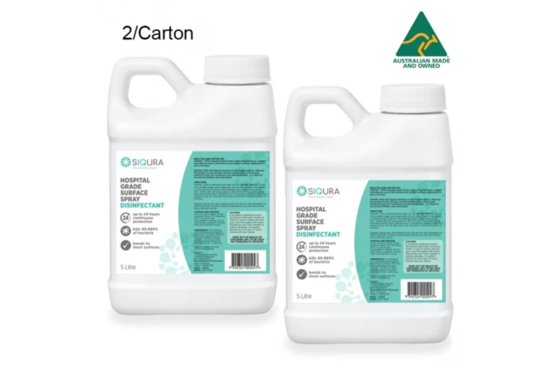 Siqura Hospital Grade Surface Disinfectant *Australian Made* 5 Litre