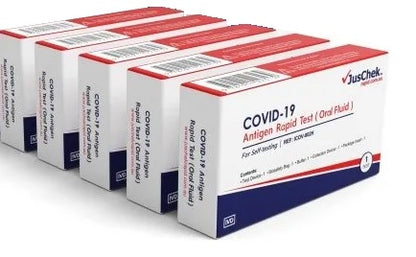 JusChek COVID-19 Antigen Rapid Test (Saliva) - 5 Tests