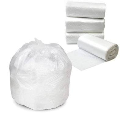 240L Clear Heavy Duty Rubbish Bags Bin Liners (100 Garbage Bags/Roll)