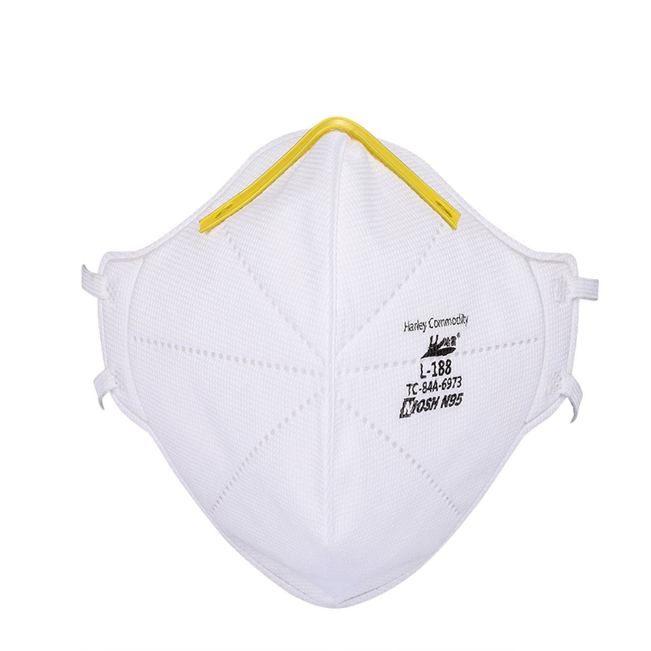 Harley L-188 N95 Particulate Respirator Flat-Fold Face Mask, NIOSH & TGA Approved - 20 PCS