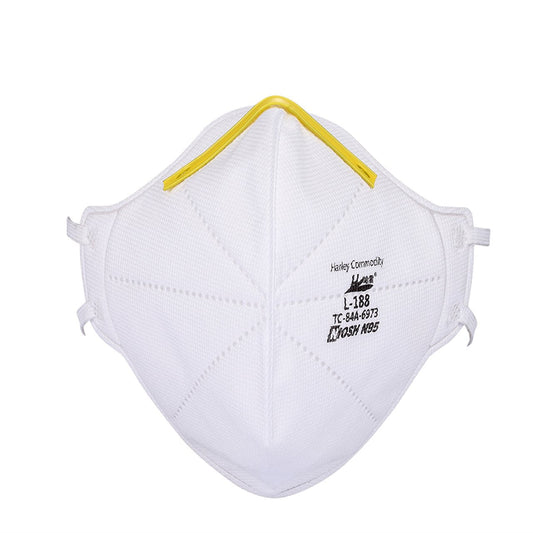 Harley L-188 N95 Particulate Respirator Flat-Fold Face Mask, NIOSH & TGA Approved - 1 PC