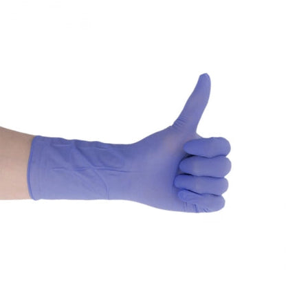 1000pcs Medicom Nitrile Gloves Powder Free Long Cuff Violet Thick 7gm Heavy Duty