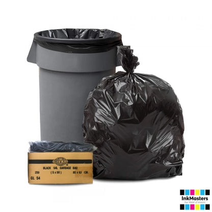 Reinforced black 50 liter garbage bag - Voussert