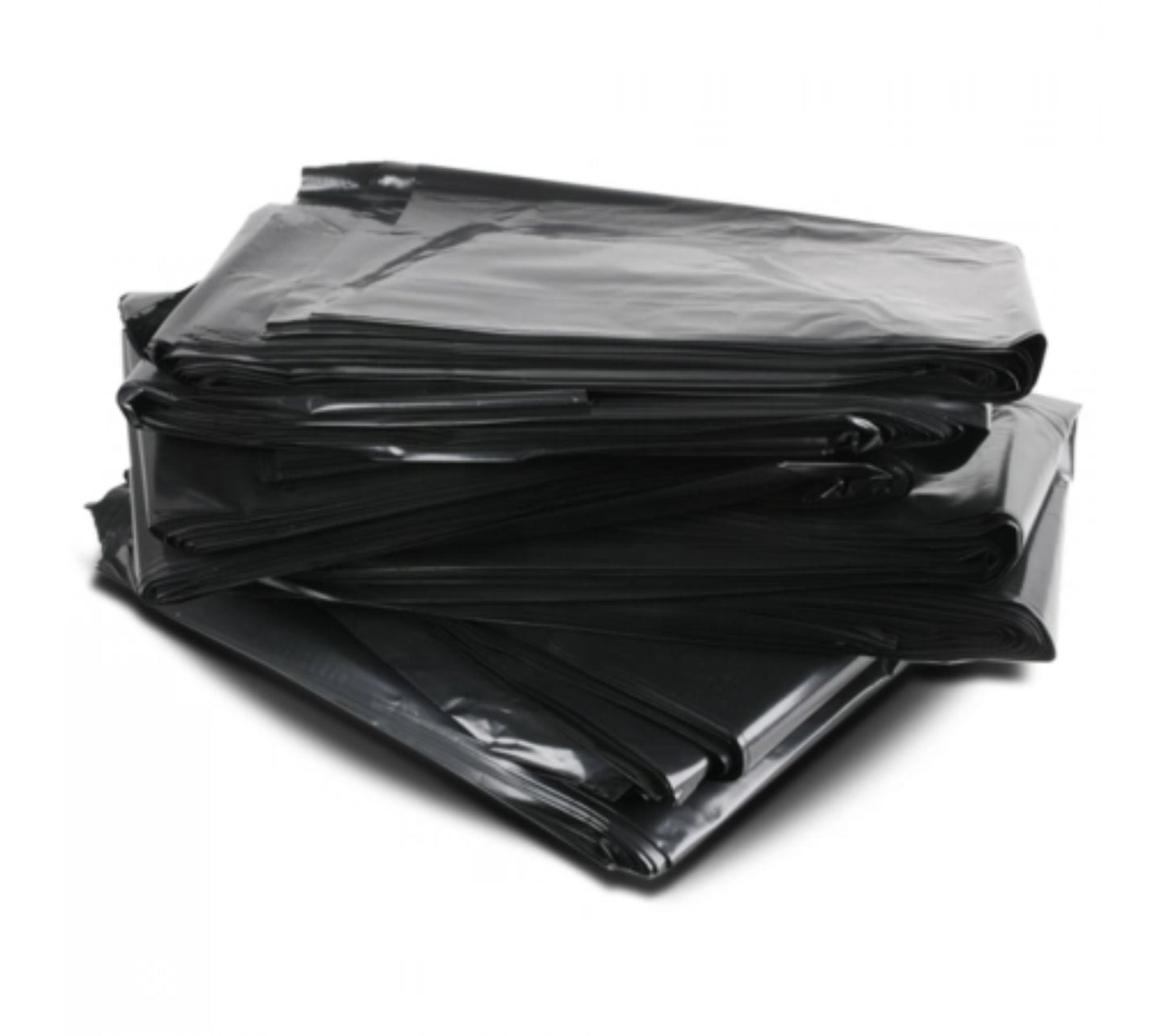 82L Black Heavy Duty Rubbish Bags / Bin Liners, 21um, 5x50 (250 Garbage Bags)