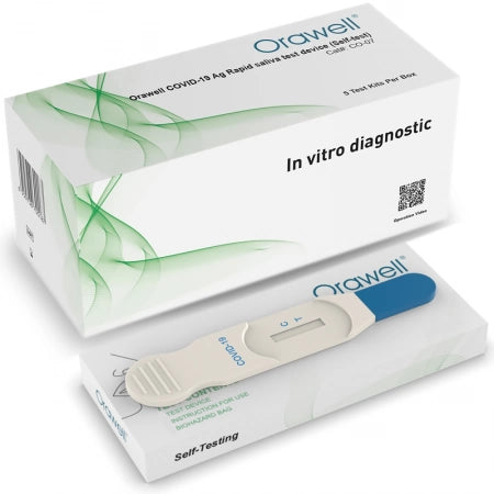 5-Pack Orawell Covid-19 Rapid Antigen Saliva Home Test Kit Oral Swab High Sensitivity