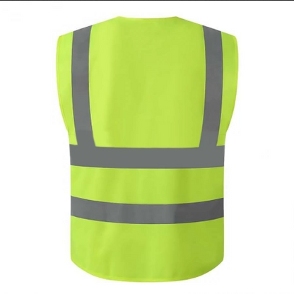 Site Safety Vest With Velcro - Green 50 PCS