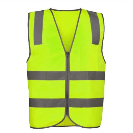 Site Safety Vest H With Zipper - Green 50 PCS