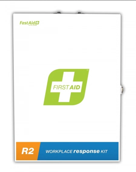 FastAid R2 Workplace Response First Aid Kit, Metal Wall Mount FAR210 Low Risk 1-25 People