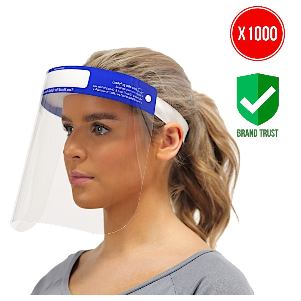 1000 Pack Double Side Anti Fog Face Shield - Face Protection