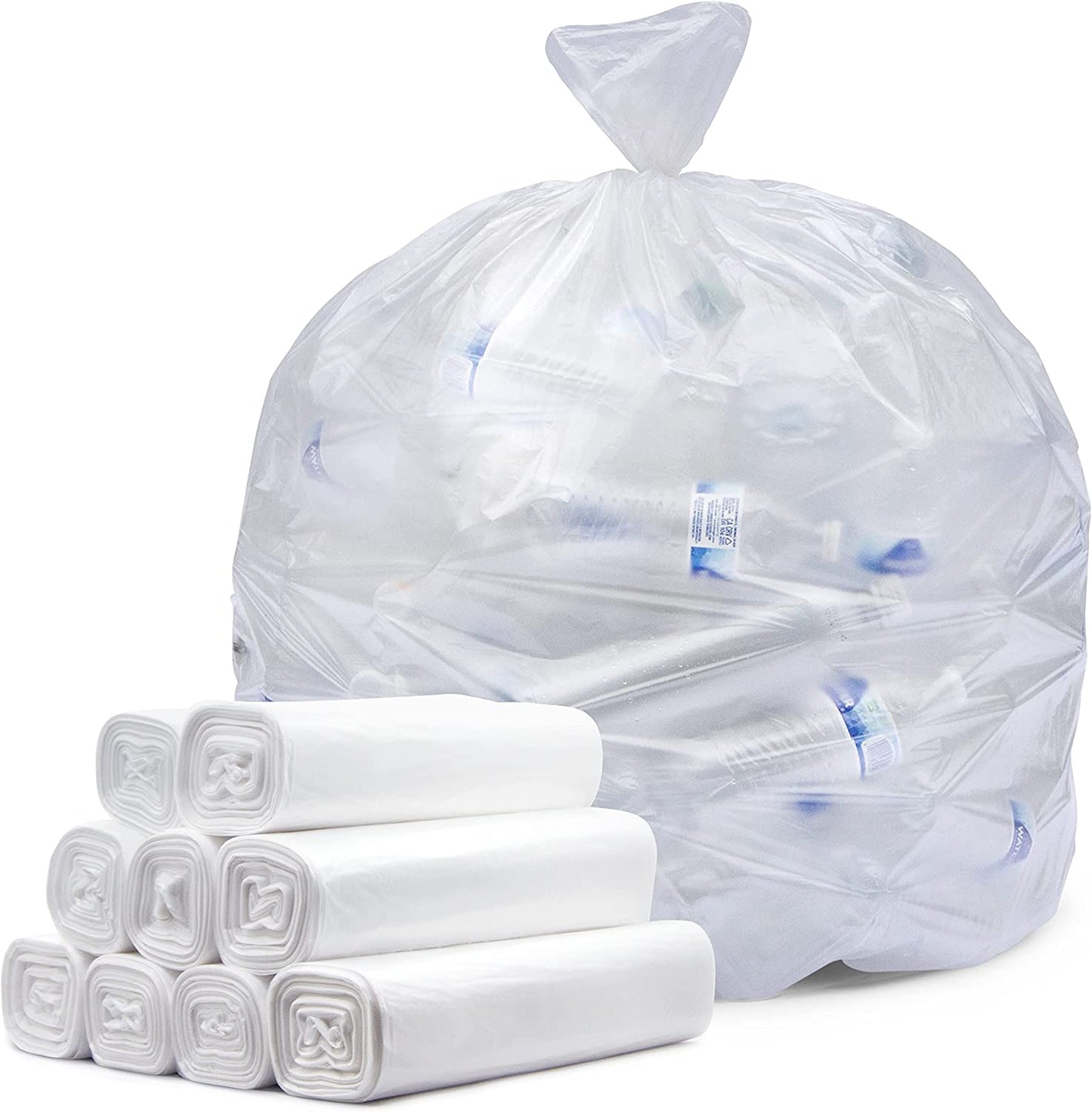 36L Thinkpac White Bin Liners Rubbish Bags 10micron (1,000 Bags)
