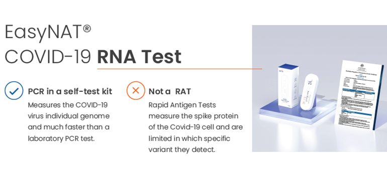 Bulk Pack EasyNAT Covid - 19 RNA Self-test kit - 50 or 100 PCR Kits