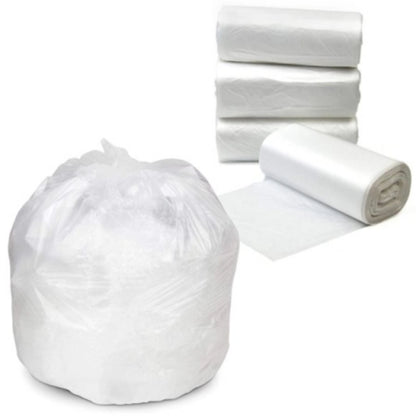 18L White Small Garbage Bags / Bin Liners, 20x50 Rolls (1000 Tidy Bags)